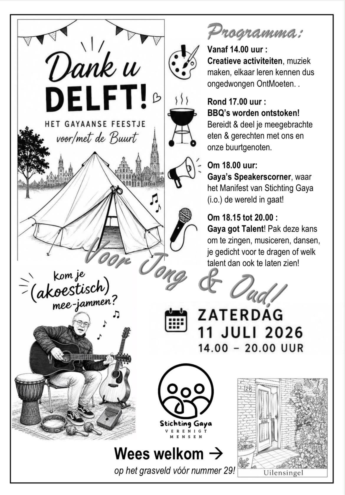 Uitnodiging Dank U Delft